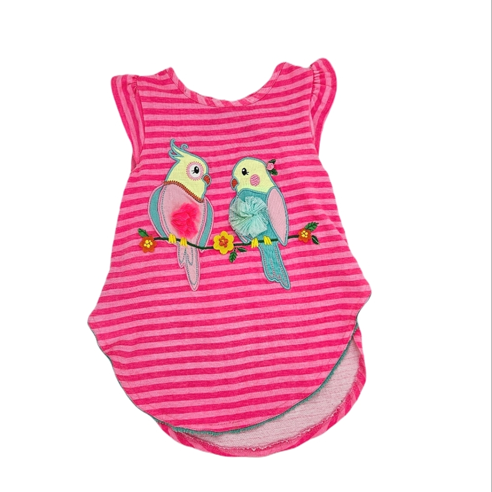 Rare Editions Pink Parrot Top Size 6